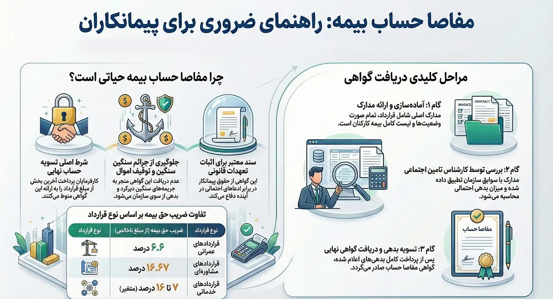 راهنمای مفاصا حساب برای پیمانکاران