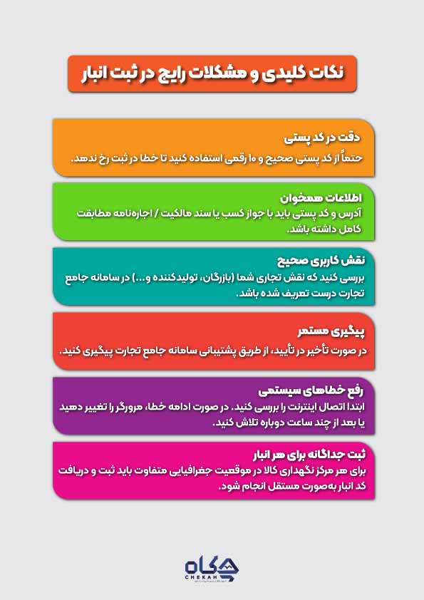 نکات کلیدی و مشکلات رایج در ثبت انبار