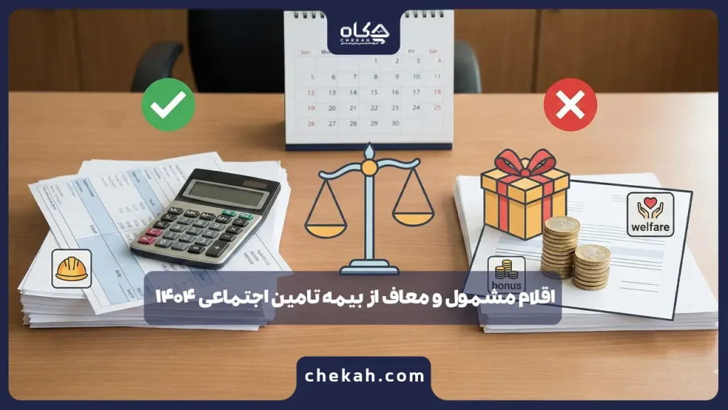اقلام مشمول و معاف از بیمه تامین اجتماعی ۱۴۰۴
