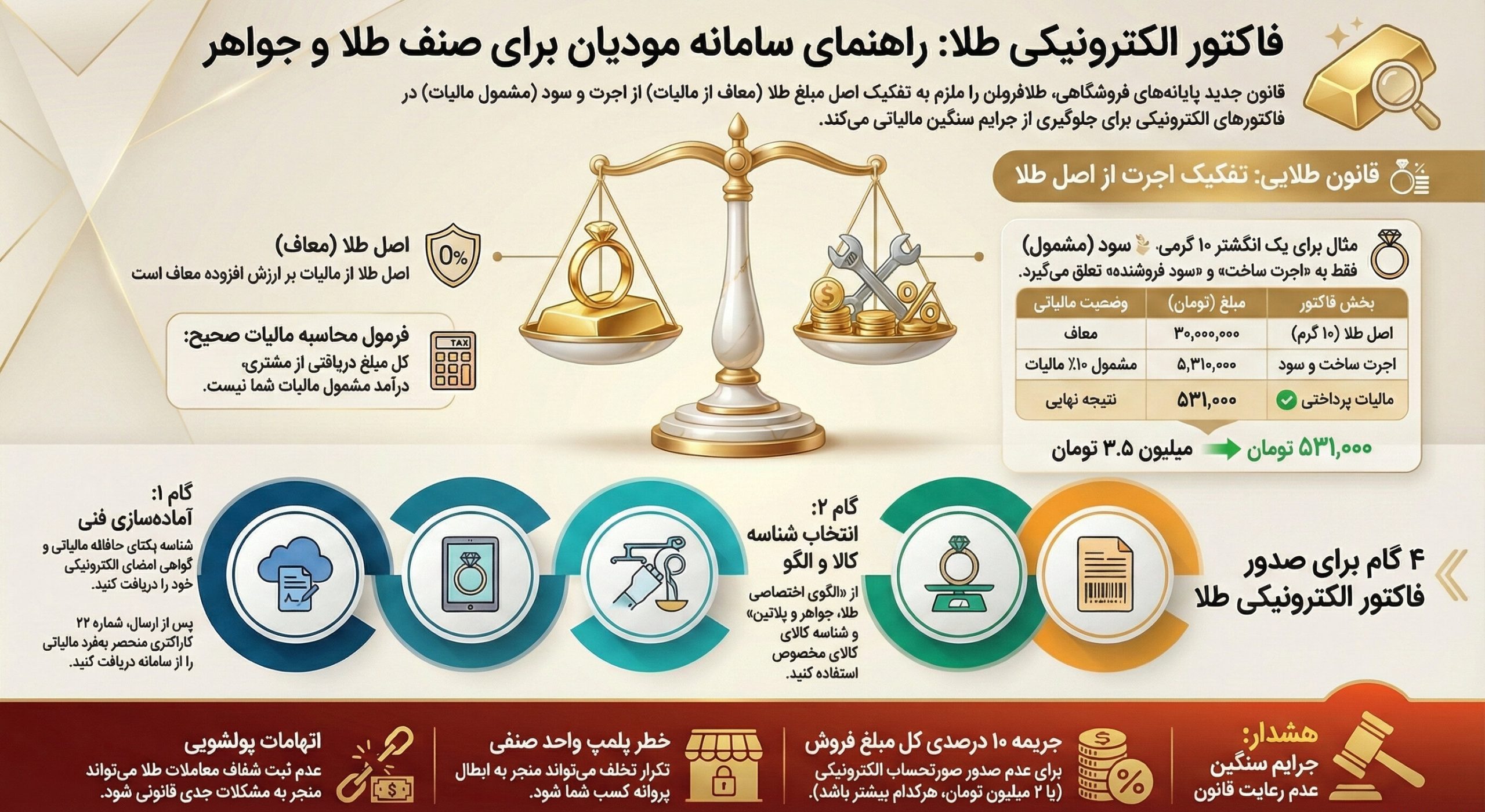 فاکتور الکترونیکی طلا