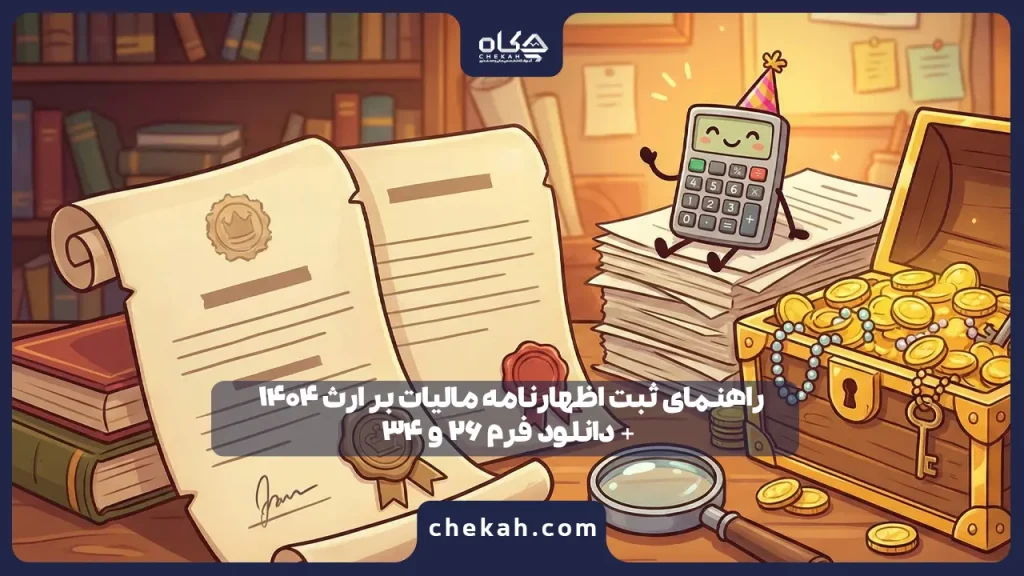 راهنمای ثبت اظهارنامه مالیات بر ارث ۱۴۰۴ + دانلود فرم ۲۶ و ۳۴