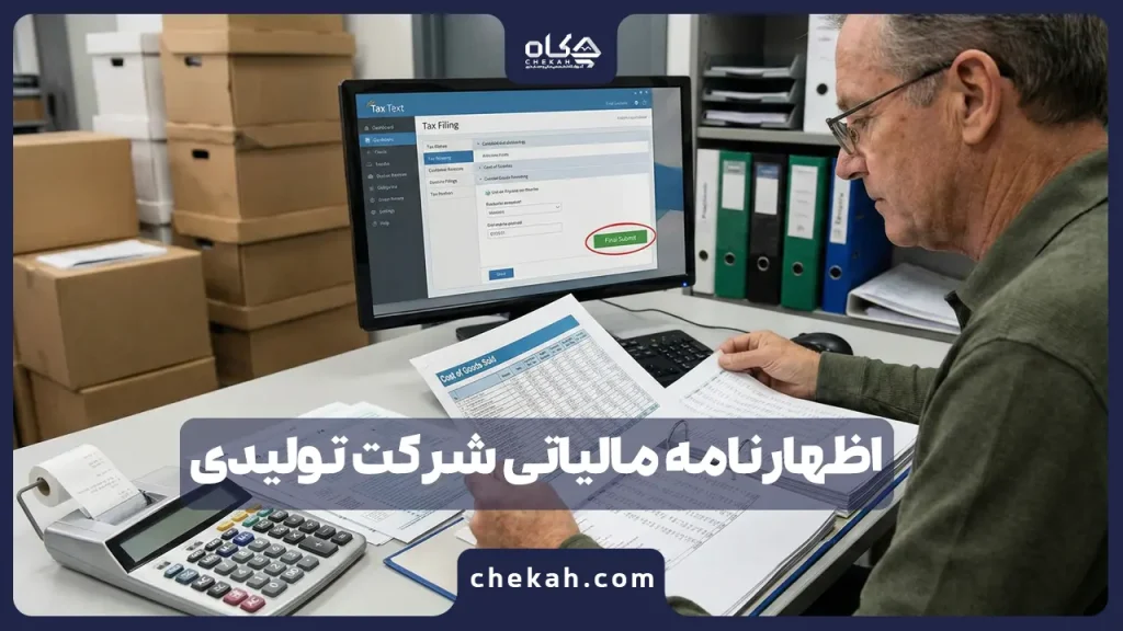 اظهارنامه مالیاتی شرکت تولیدی | از محاسبه بهای تمام شده تا ارسال نهایی