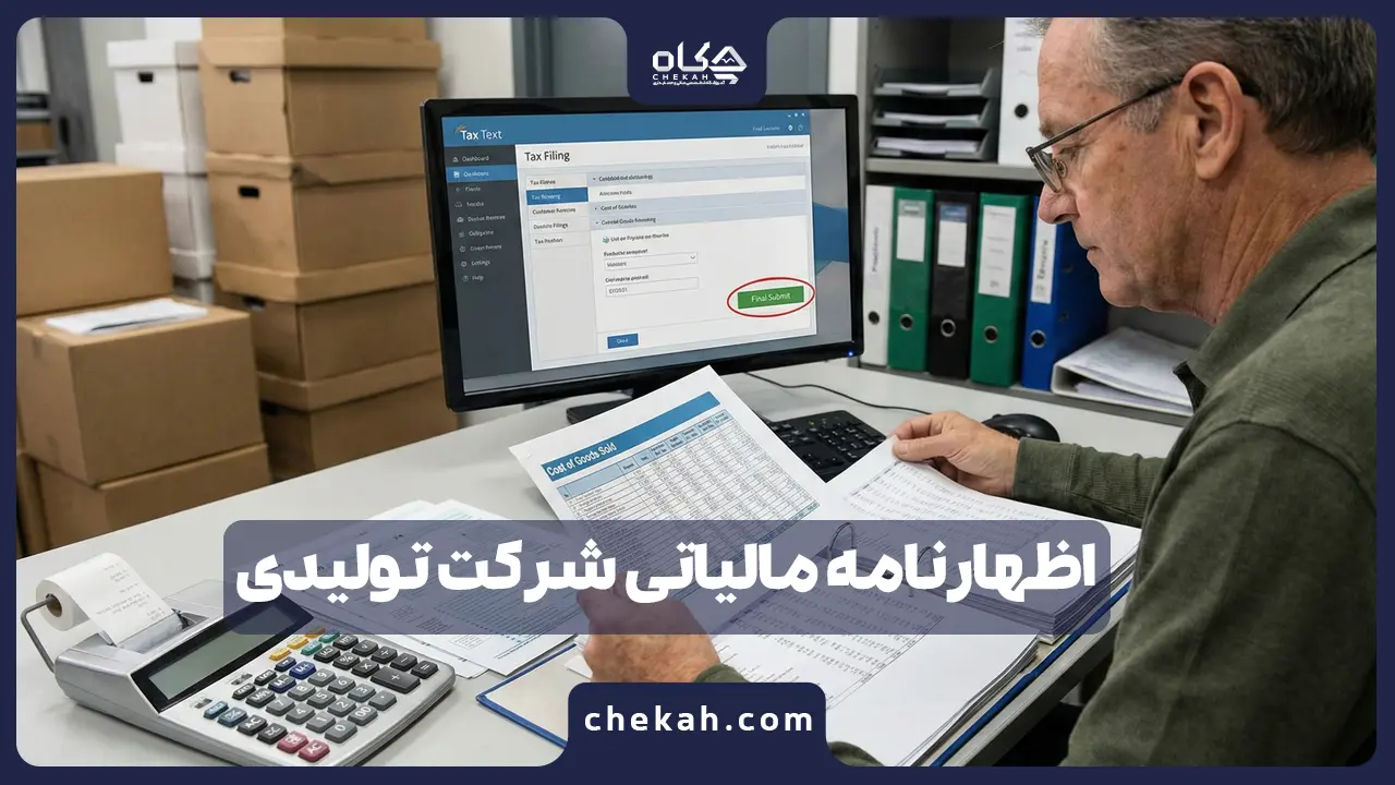 اظهارنامه مالیاتی شرکت تولیدی | از محاسبه بهای تمام شده تا ارسال نهایی
