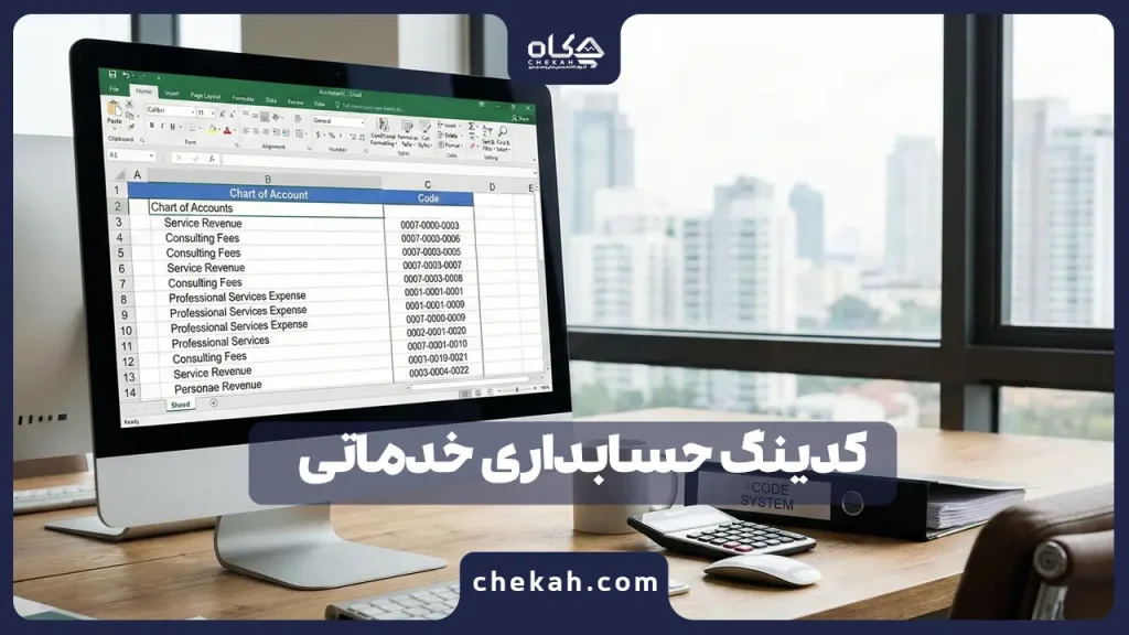 کدینگ حسابداری خدماتی ، حسابداری شرکت و موسسات خدماتی