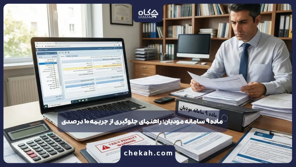 ماده ۹ سامانه مودیان ؛ راهنمای جلوگیری از جریمه ۱۰ درصدی