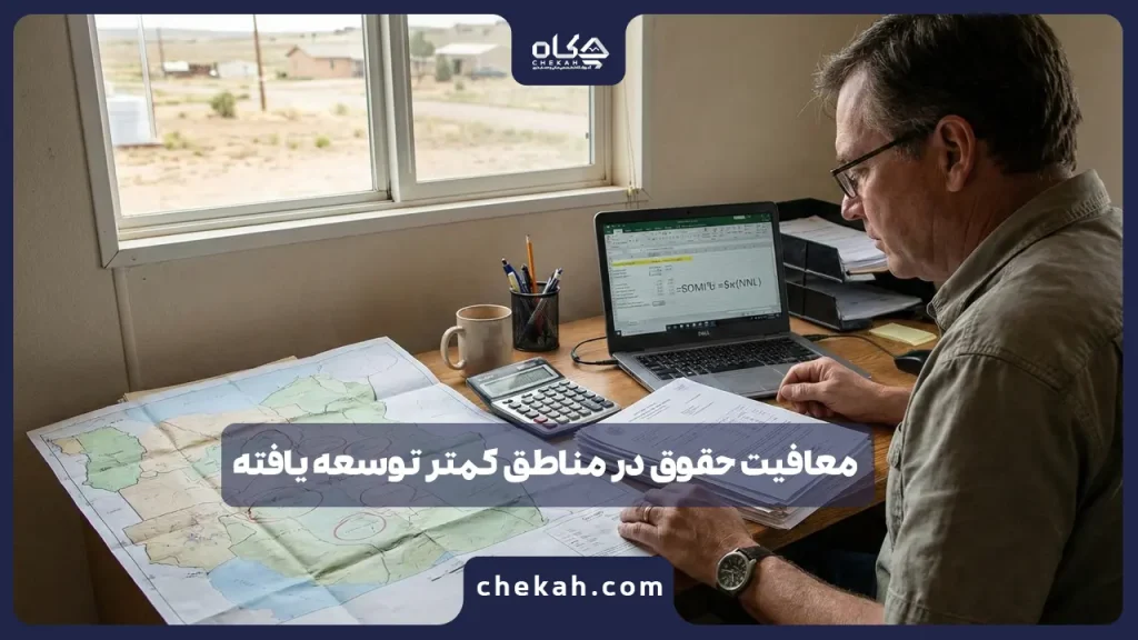 معافیت حقوق در مناطق کمتر توسعه یافته + فرمول محاسبه