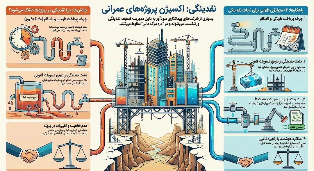 مدیریت نقدینگی (Cash Flow) در پیمانکاری