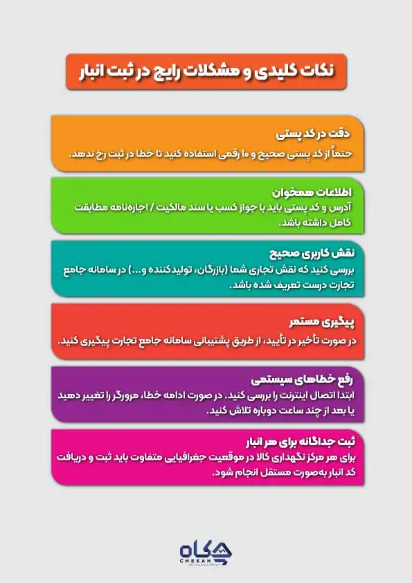 نکات کلیدی و مشکلات رایج در ثبت انبار