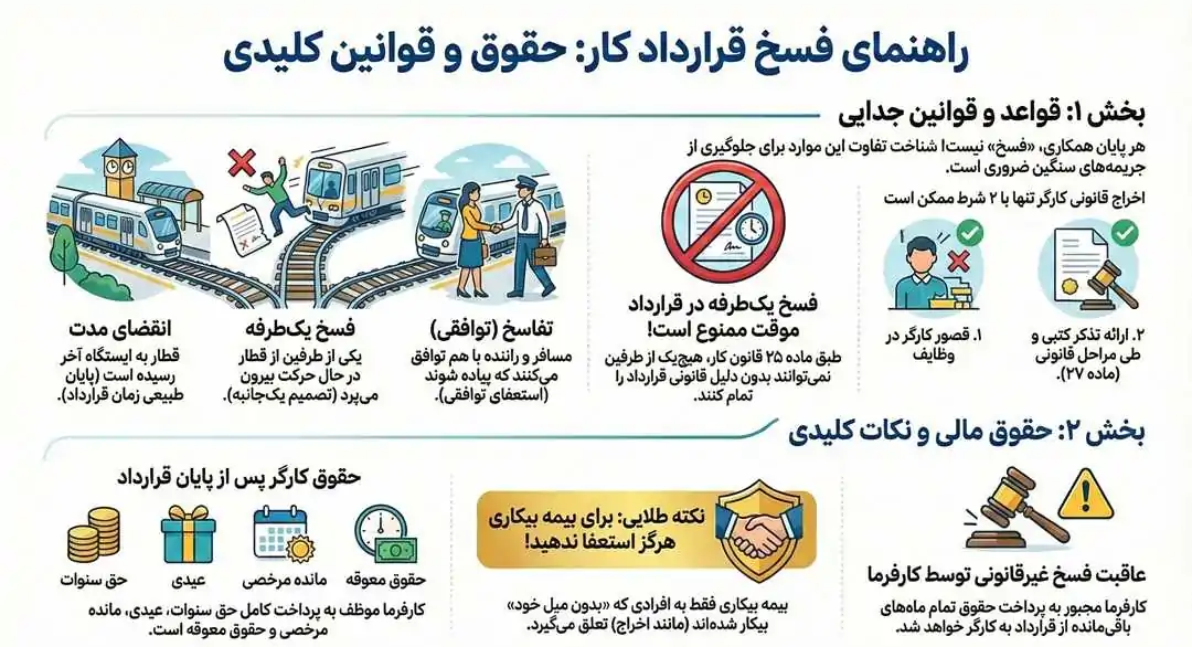 فسخ قرارداد کار