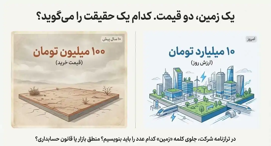 یک زمین دو قیمت