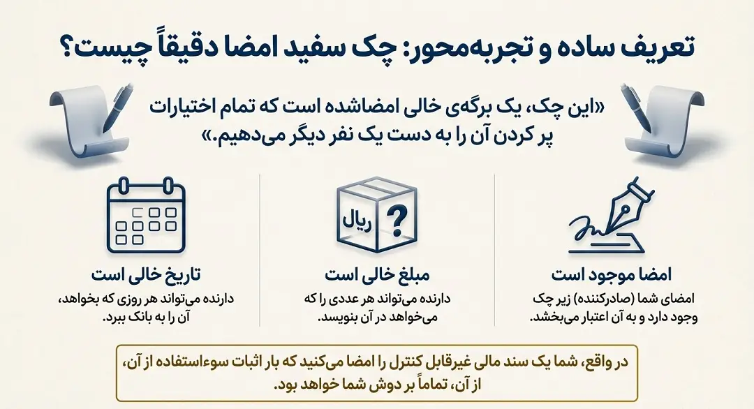 تعریف چک سفید امضاء