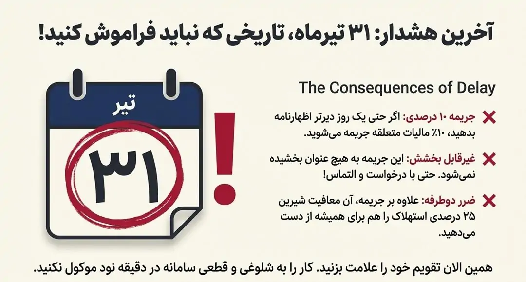 جریمهها، مهلت و حرف آخر (قبل از اینکه دیر شود!)