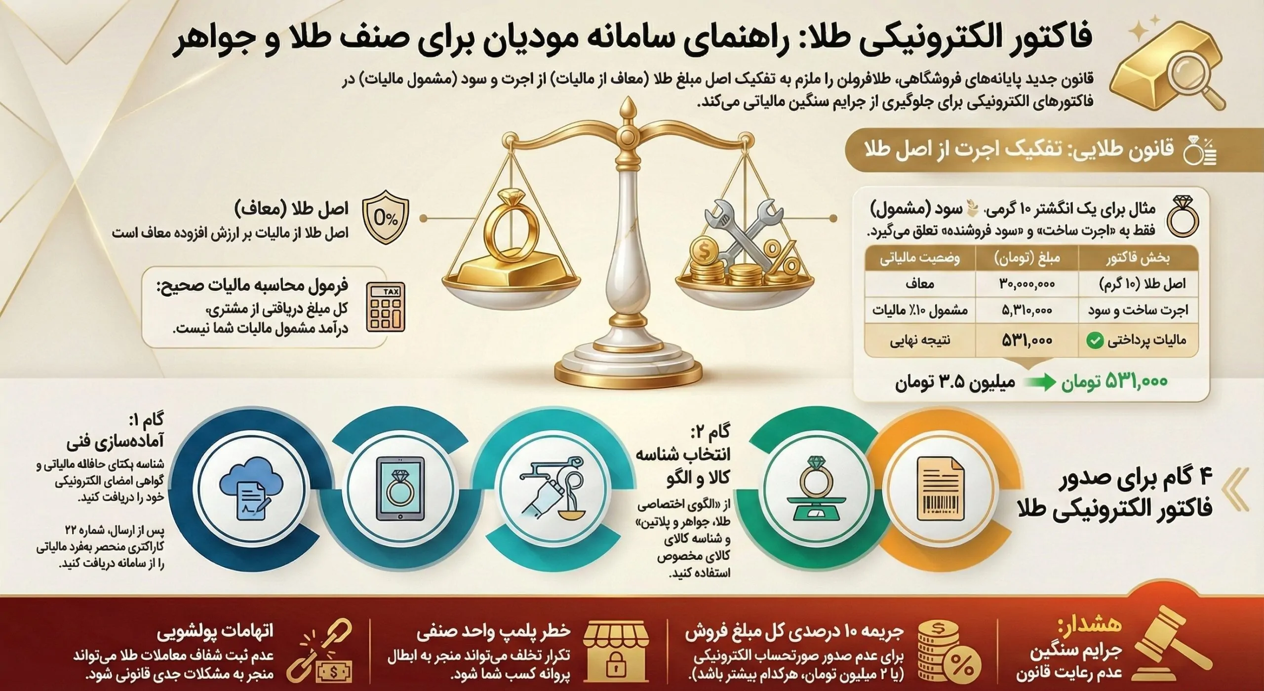 فاکتور الکترونیکی طلا