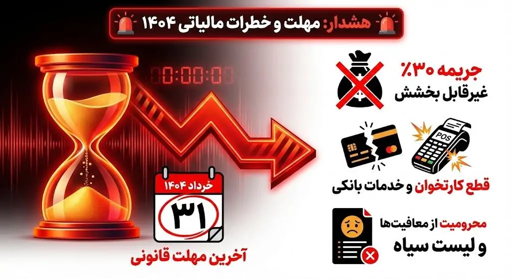 مهلت ارسال اظهارنامه ۱۴۰۴ و جریمههای سنگین جدید