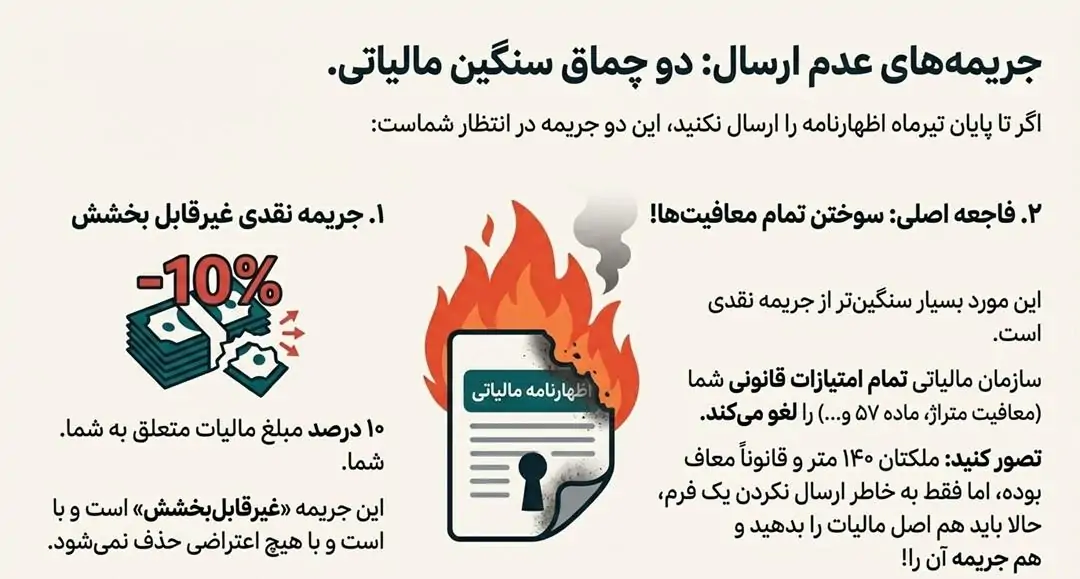 جریمههای عدم ارسال (چماق مالیاتی)