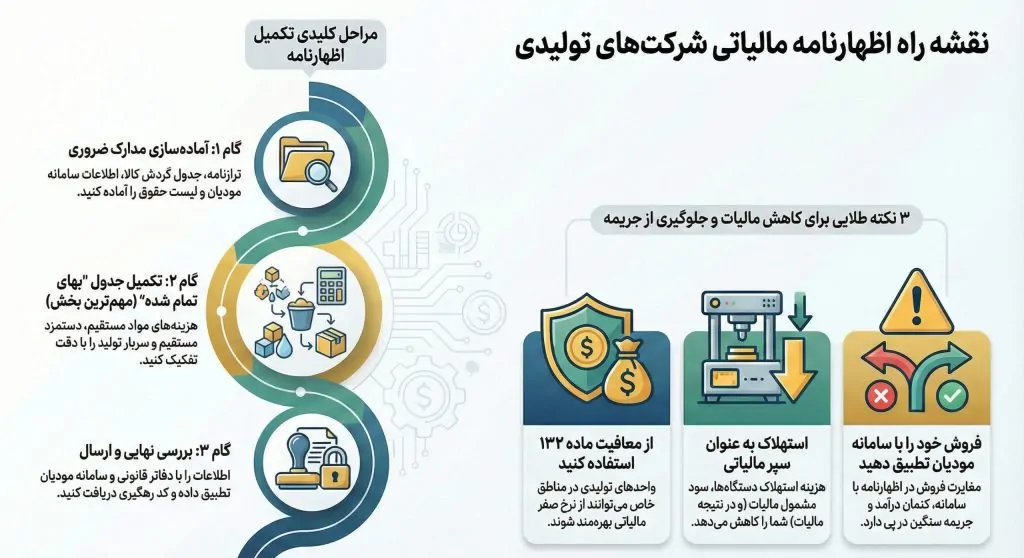 اظهارنامه شرکت تولیدی