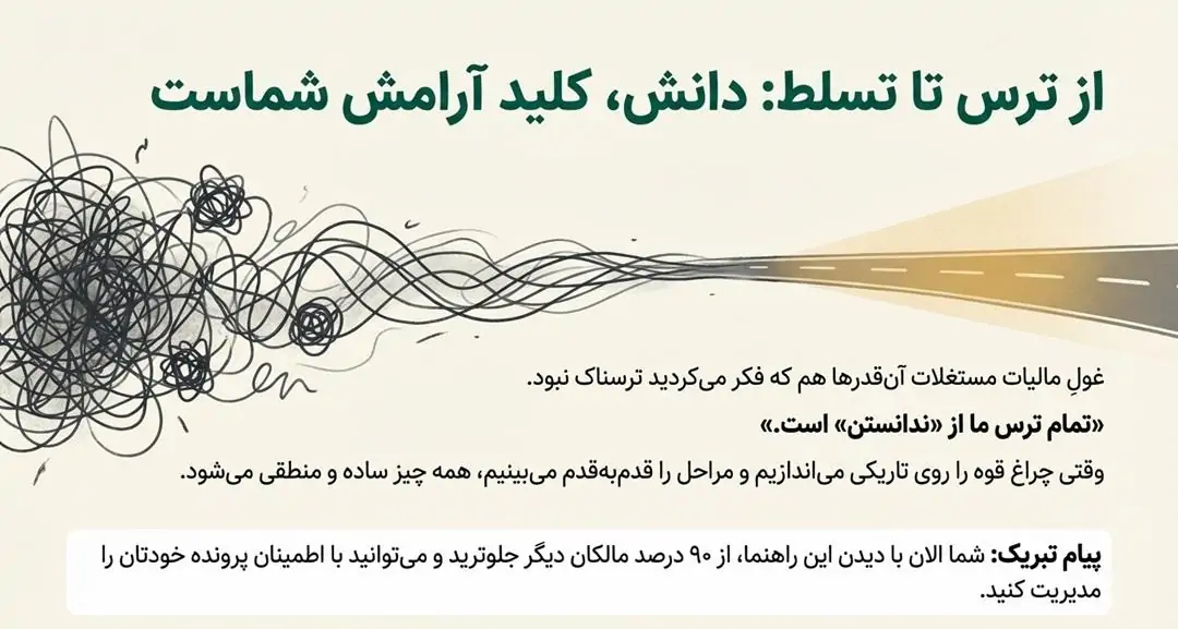 حرف آخر: ترس را کنار بگذارید، قانون را یاد بگیرید